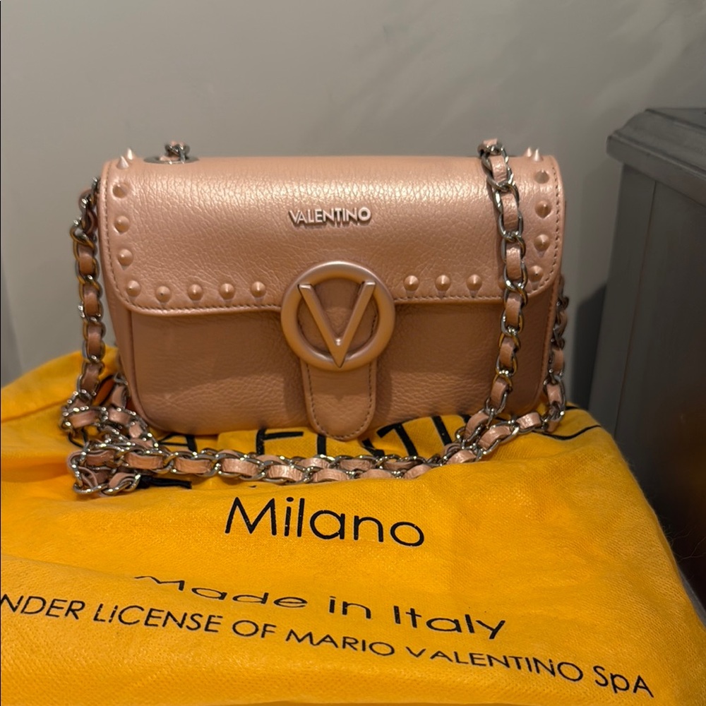 Valentino Pink Chain Shoulder Bag